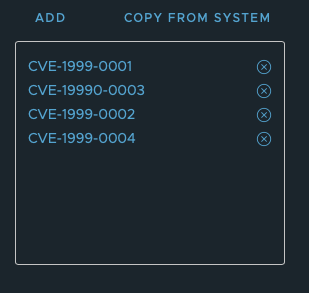Cve allowlist result