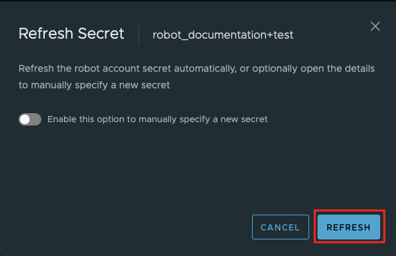 Refresh secret 1