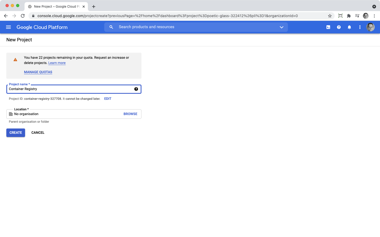 New google project