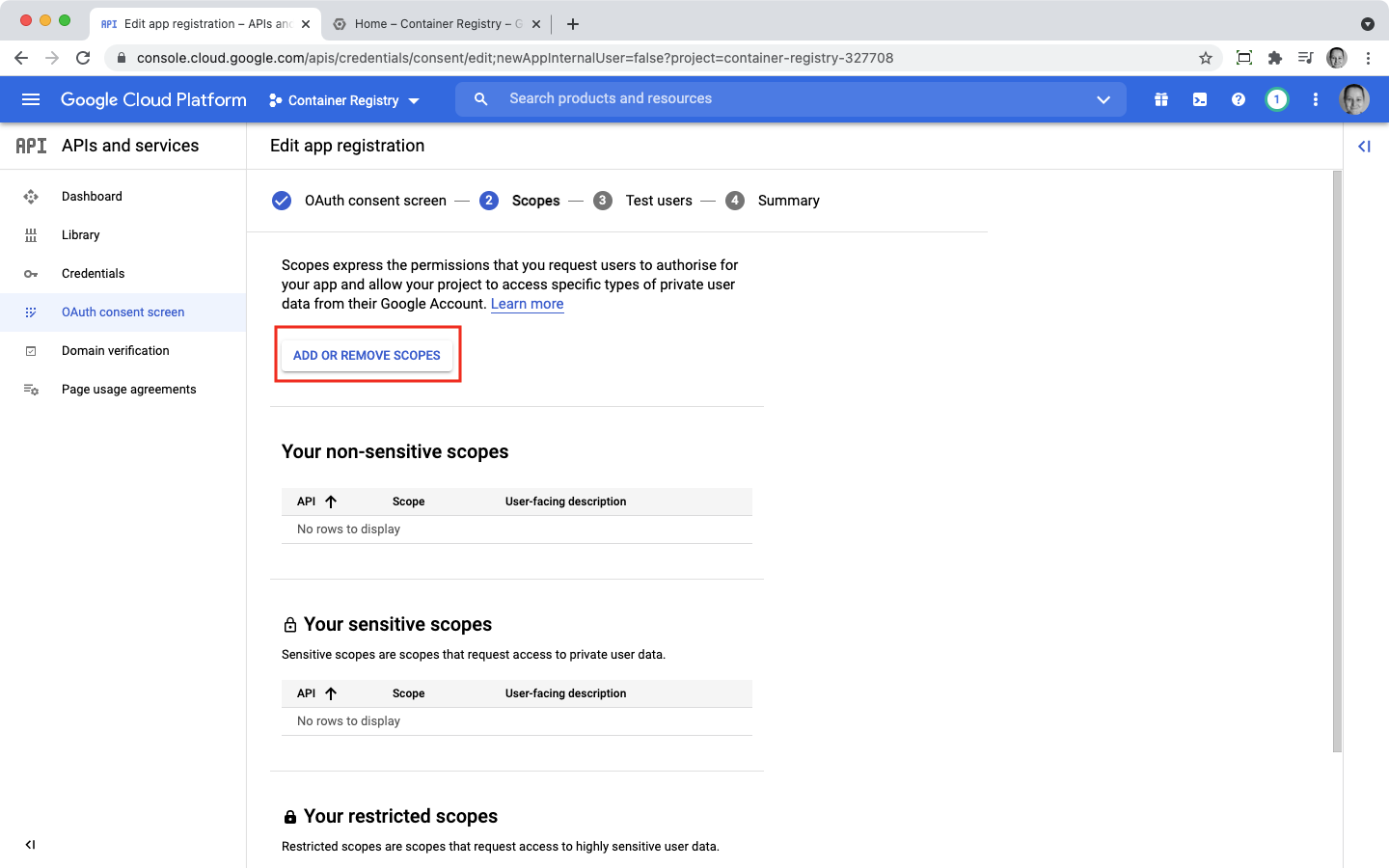 Scopes google