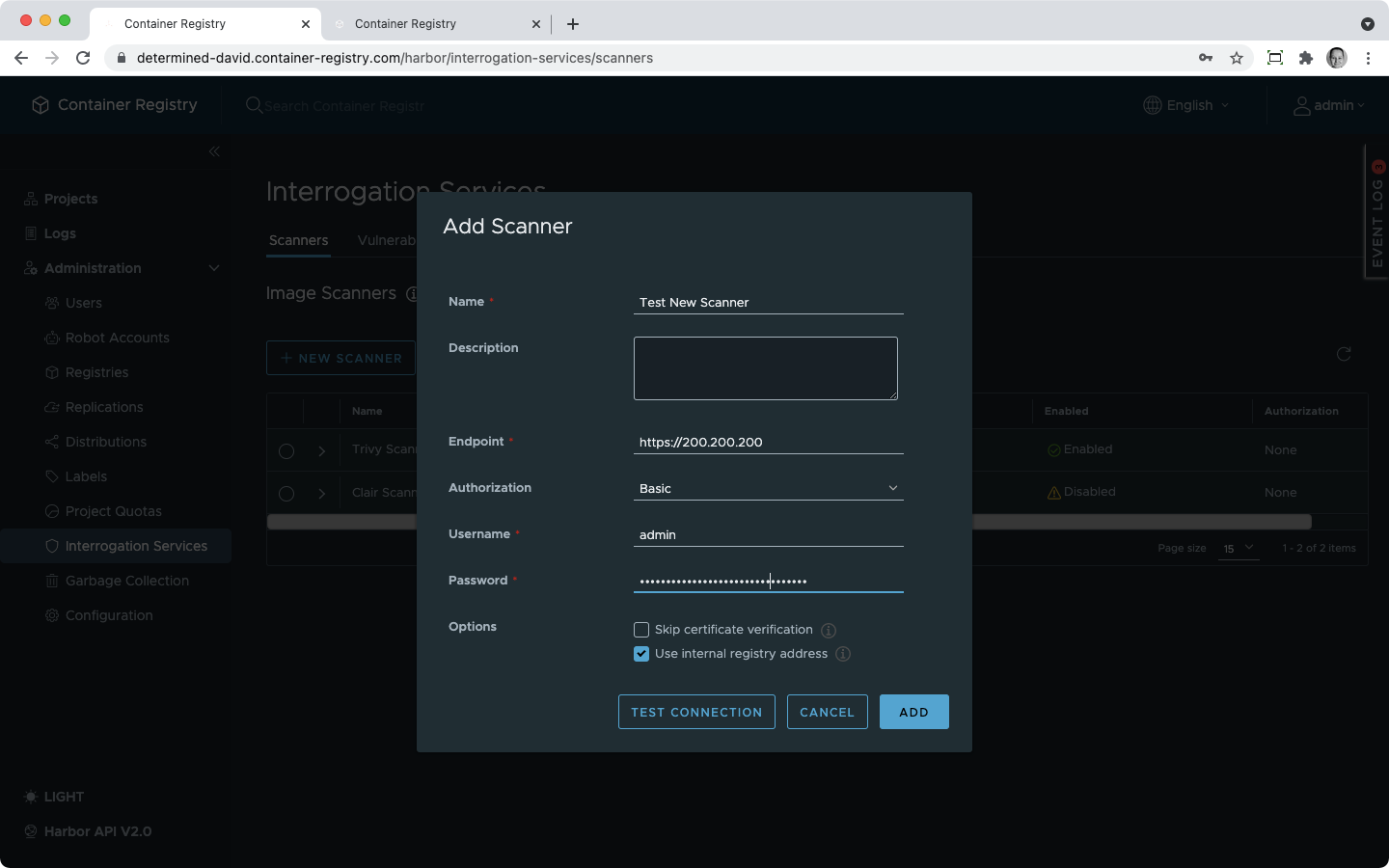 Add new system scanner 2