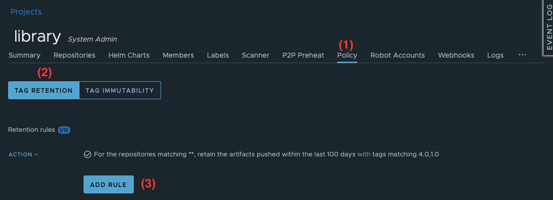 Add tag rule