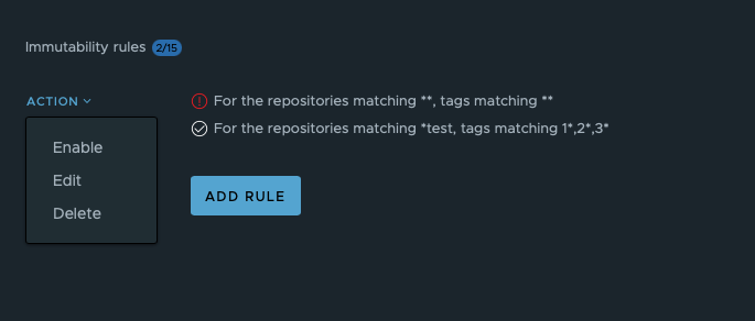Manage immutability