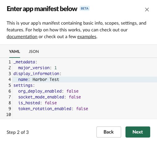 Rename slack app