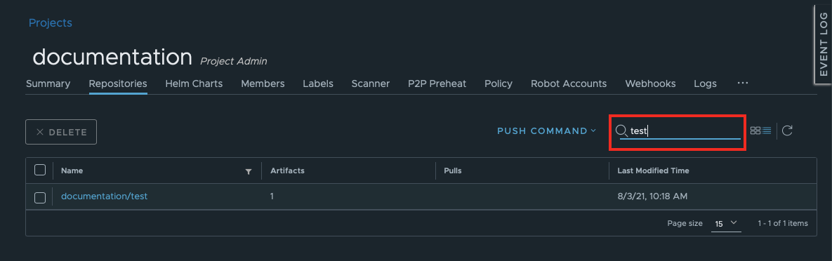 Filter repositories