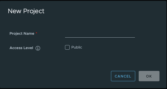 New project user